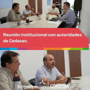 Reunión con Ministerio de Bioagroindustria de Córdoba